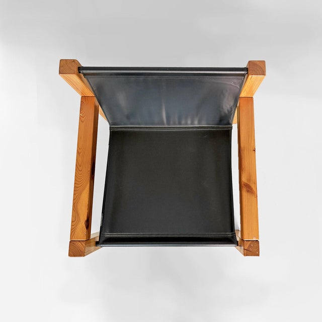 Italian Modern Leather and Wooden Lounge Chairs by Silvano Passi, 1970s, Set of 2 For Sale - Image 11 of 18