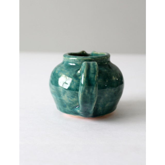 Ceramic Vintage Studio Pottery Small Pitcher For Sale - Image 7 of 10
