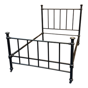 Queen Size Antique Iron Rod Bed Frame