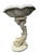 2000 - 2009 Vintage Scalloped Cast Stone Dolphin Birdbath For Sale - Image 5 of 11