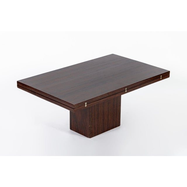 Antique French Art Deco Folding Wood Coffee Table by Francisque Chaleyssin (Attr) 1930s For Sale - Image 16 of 16