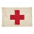 Large Vintage Wool Sewn Red Cross Flag For Sale