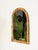 Mid-Century Arch Mirror in Curved Bamboo and Rattan, Italy, 1960s For Sale - Image 3 of 11