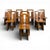 Loto Spa Italian Chairs in American Walnut, Set of 8 For Sale - Image 14 of 14