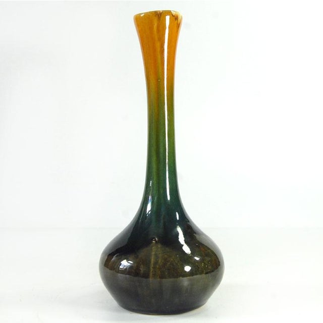 Vintage Glazed Ceramic Vase, Belgium, 1930s For Sale - Image 6 of 8