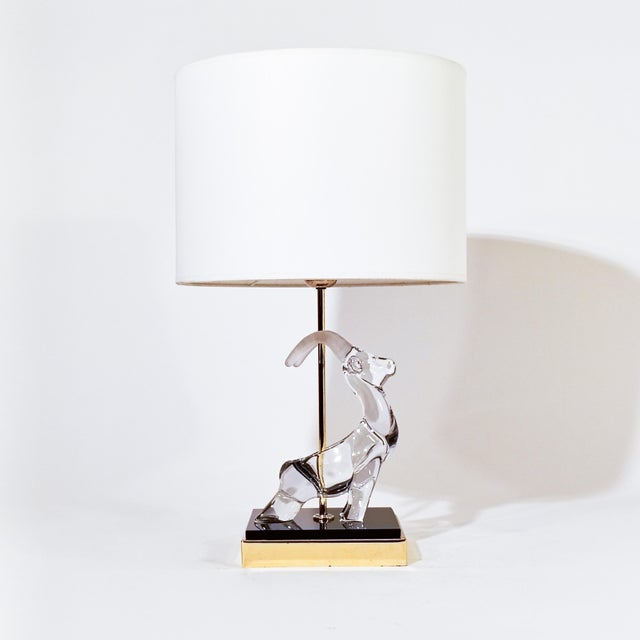 Vintage French Crystal Table Lamp in the style of Sèvres, 1960s For Sale - Image 16 of 16