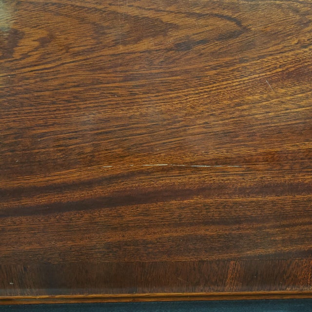 Wood Vintage Miniature Salesman Sample Mahogany Writing Desk For Sale - Image 7 of 16