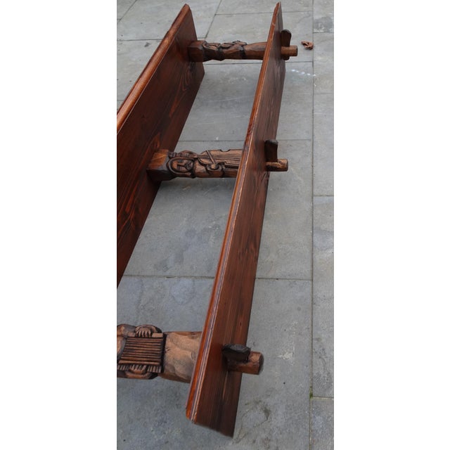 Vintage Brutalist Wall Shelf in Oak, 1940s For Sale - Image 11 of 14