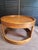 Vintage Post Modern Solid Oak Round End Table For Sale In Mobile - Image 6 of 10