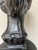 Black Neoclassical Female Bust Garden Sculpture in Cast Concrete For Sale - Image 8 of 9