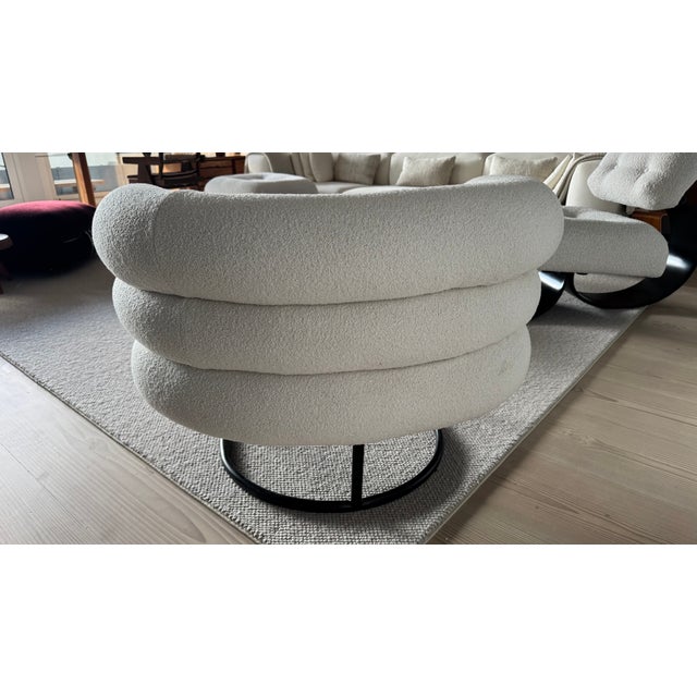 Bibendum Style Armchair in Wool Bouclé, 2009 For Sale - Image 9 of 14