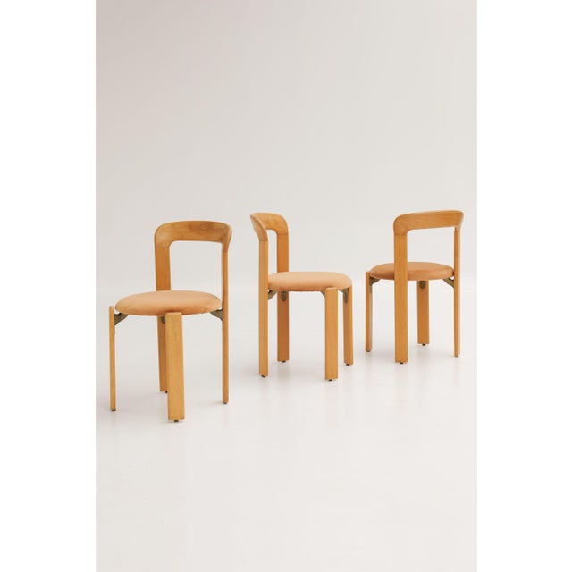 Chairs 3300 by Bruno Rey for Dietiker Switzerland, 1970s, Set of 4 For Sale - Image 4 of 14