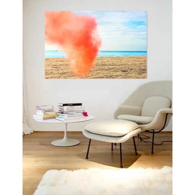 Artist Cheryl Maeder, Super Natural Peach Puff Two, Limited Edition of 10, Archival Photographic Watercolor Print, signed...