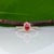 2020s Aaa Padparadscha Sapphire Ring With Earth-Mined Diamond Accents: Solid 14k Gold For Sale - Image 5 of 9