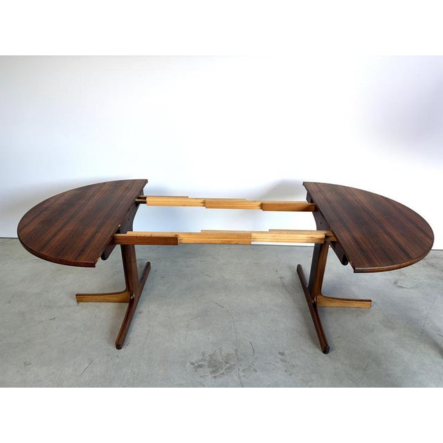 Mid-Century Swedish Extendable Dining Table in Teak, 1960s For Sale - Image 6 of 14