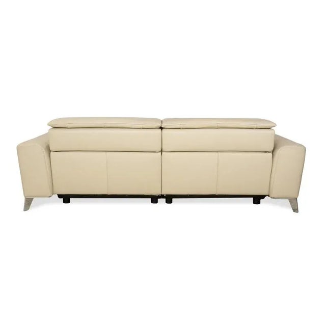 Satelite 3-Seater Sofa in Cream Leather from Roche Bobois For Sale - Image 16 of 18