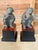 Bring a touch of whimsical sophistication to your library or study with this charming pair of vintage monkey bookends...