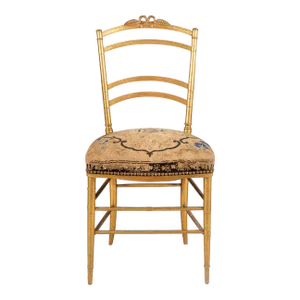 Mid 19th Century French Giltwood Salon Side Chair