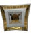 Vintage Mid Century Modern Square Bent Glass Serving Tray With Greek Key Design For Sale - Image 9 of 11