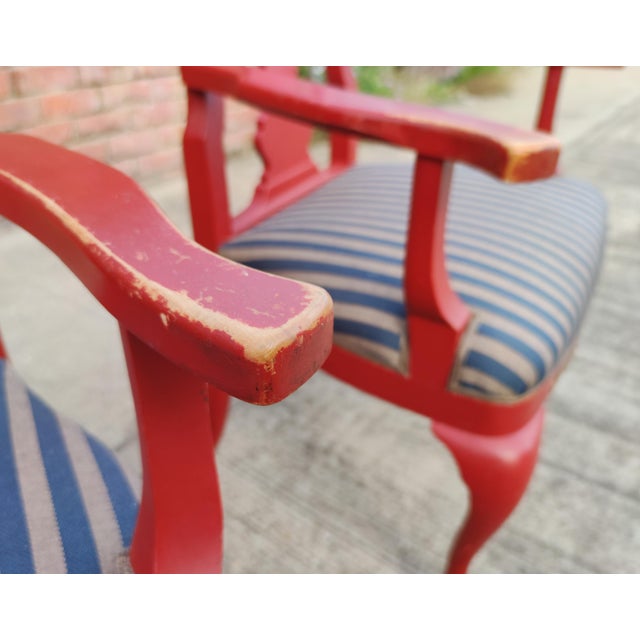 Set of Danish Lacquer & Gilt Baroque Armchairs from Kastellet Copenhagen, 19th Century For Sale - Image 5 of 12