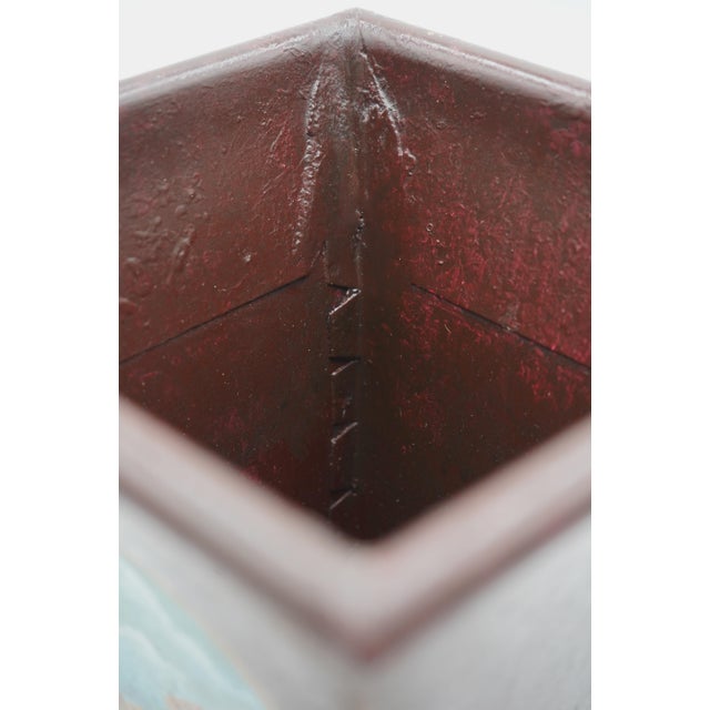 1970s Pair of Toleware Urns Cachepots For Sale - Image 10 of 11