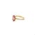 Contemporary 1.86 Carat Pink Sapphire Diamond 14 Karat Yellow Gold Engagement Ring, Size 5.5 For Sale - Image 3 of 9