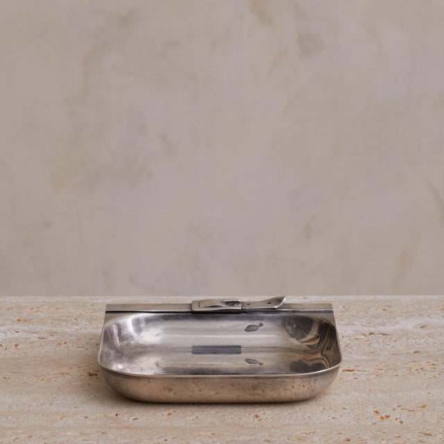 Modern French Silver-Plated Belt Vide Poche by Maria Pergay, 1960s For Sale - Image 3 of 7