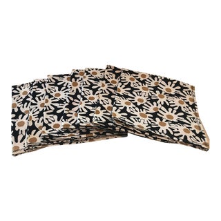1950s Boho Chic Marrimako Style Daisy Napkins - Set of 7 For Sale