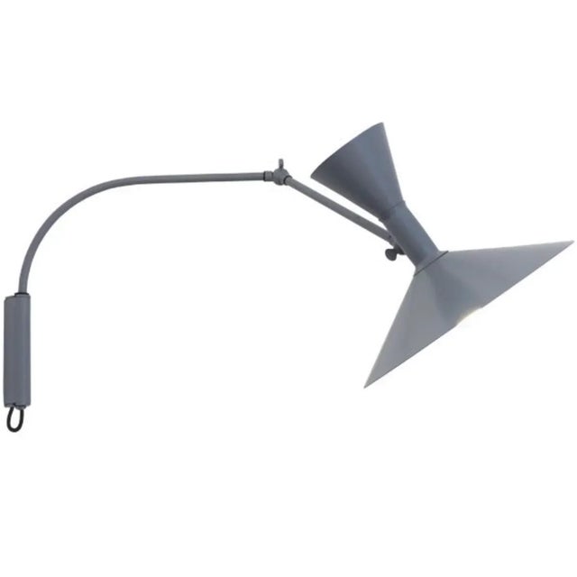 Metal Small Le Corbusier 'Lampe De Marseille Mini' Wall Lamp for Nemo in Black For Sale - Image 7 of 13
