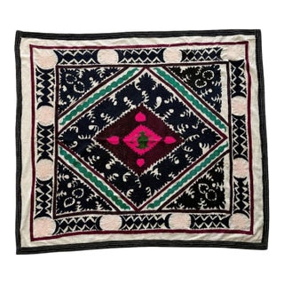 1960s Suzani Tablecloth From Bukhara, 4'1'' X 4'9'' For Sale