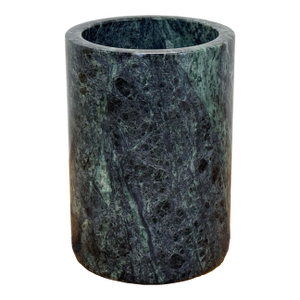 Vintage Green Marble Wine Cooler or Utensil Holder