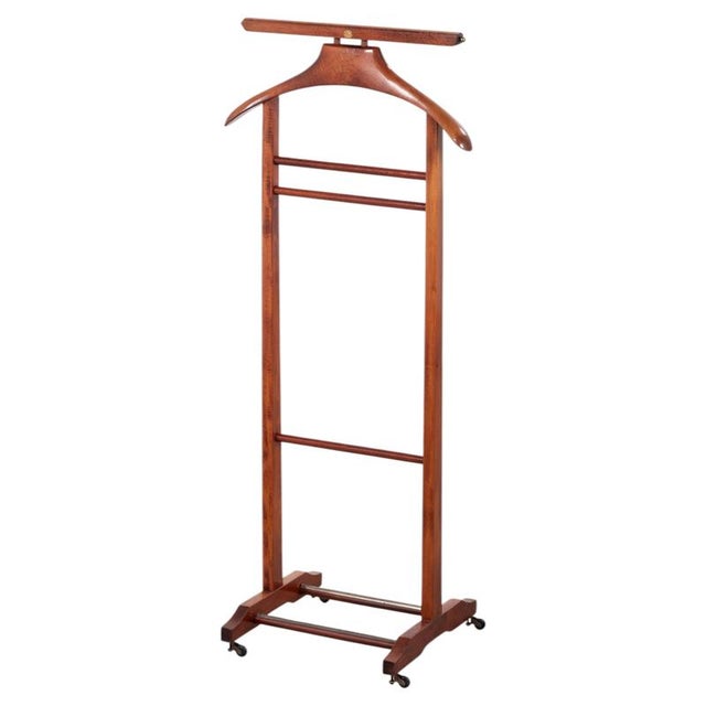 Vintage Scandinavian Stained Beech Valet Stand, 1960s For Sale - Image 10 of 10