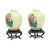 Japanese Vases Peacock Flowers Crackle in Ceramic, 1960s, Set of 2 For Sale - Image 3 of 18