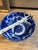 Mid-Century Modern Vintage Ceramic Detailed Blue and White Bowl For Sale - Image 3 of 7
