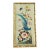 Vintage Chinoiserie Embroidered Silk Panel in Faux Bamboo Frame For Sale