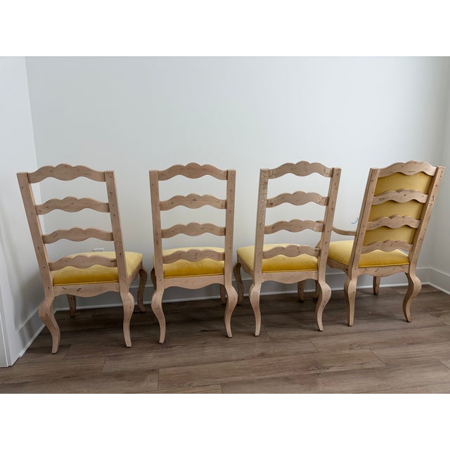 2000 - 2009 Century Furniture French Country Ladderback Dining Chairs, Set of 8 (2 Arm + 6 Side) For Sale - Image 5 of 15