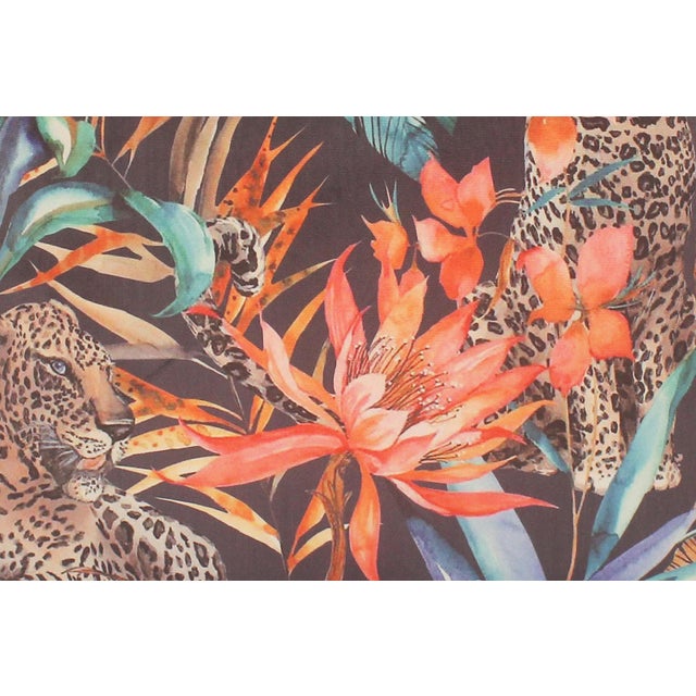 2020s Bohemian Carruthe Printed Velvet Handmade Pillow For Sale - Image 5 of 8