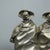 Silver-Plated Brass Sculpture of Carabinieri in the Storm by A. Berti, 1950s For Sale - Image 9 of 16