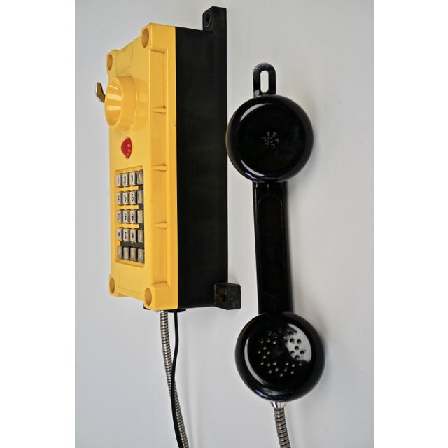 Plastic Industry Wall Mount Telephones in Bright Yellow from Tesla, 2004, Set of 2 For Sale - Image 7 of 18