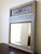 Antique Trumeau Style Gray Painted Wall Mirror With Gold Leaf For Sale - Image 4 of 12