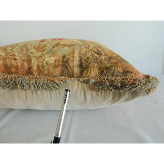 2000 - 2009 Gold & Orange Chelsea Textiles Tapestry Decorative Pillow For Sale - Image 5 of 7