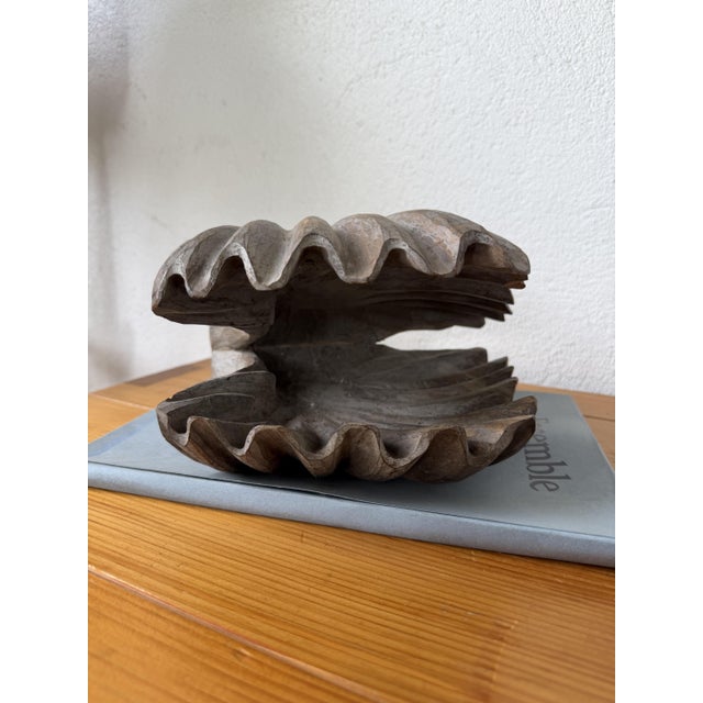 Vintage Brutalist Box in Wood and Seashell, 1960s For Sale - Image 17 of 18