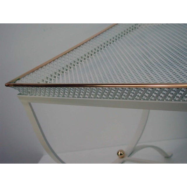 Mid-Century French White Side Table, 1950s For Sale - Image 11 of 13