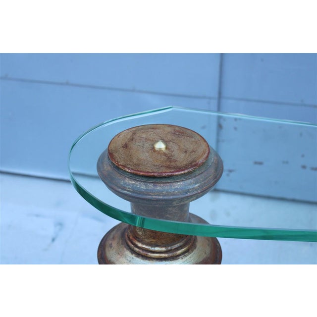 Console Table with Crystal Top by Pier Luigi Colli, 1940s, in Very Good conditions. Designed 1920 to 1949 This piece is...