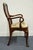 Wood Hickory Chair Solid Mahogany Traditional Style Bentwood Splat Back Dining Arm Chair For Sale - Image 7 of 9