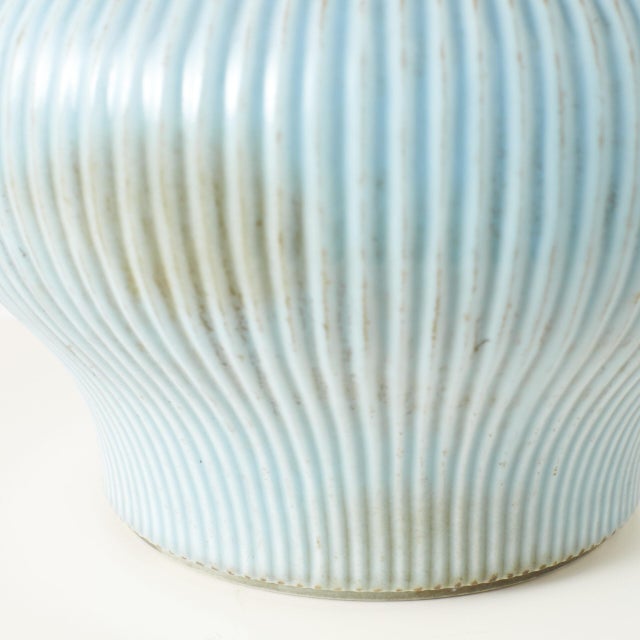 Mid 20th Century Qing Style Clair de Lune Glaze Vase For Sale - Image 5 of 8