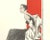 This is a Mid-Century haute couture Balenciaga fashion print that dates to 1954. It originally appeared in a French...