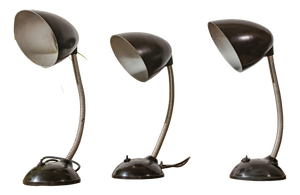 Vintage Cole Bakelite Lamp by Eric Kirkman, 1950s, Set of 3