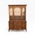 Late 20th Century Late 20th Century Queen Anne Style Wood and Glass China Hutch Cabinet For Sale - Image 5 of 18