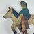 Early 20th Century Antique Folk Art Sheet Metal Rider on Horse/Mule Toy/Sculpture, Hand Painted For Sale - Image 5 of 13